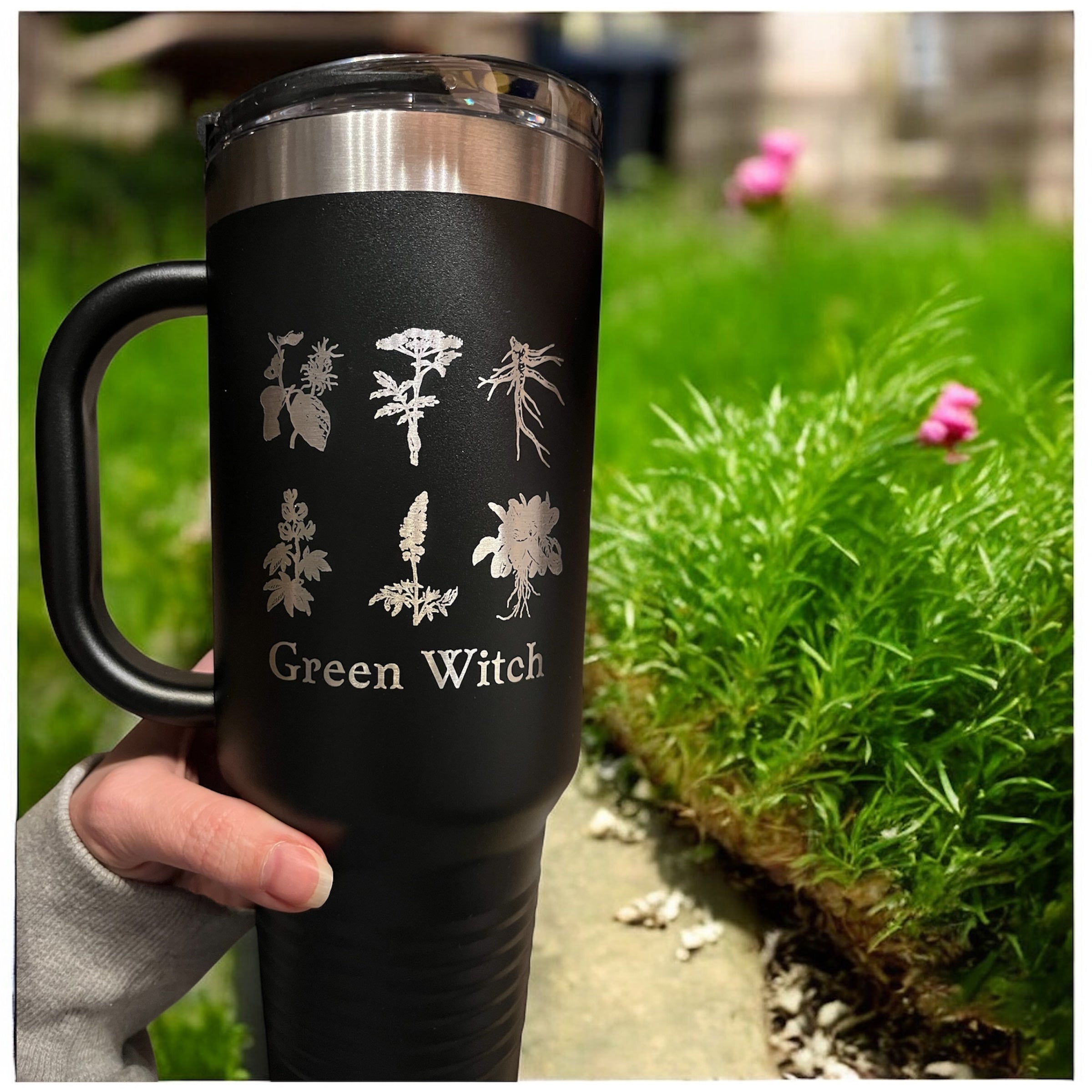 Green Witch Travel Tumbler