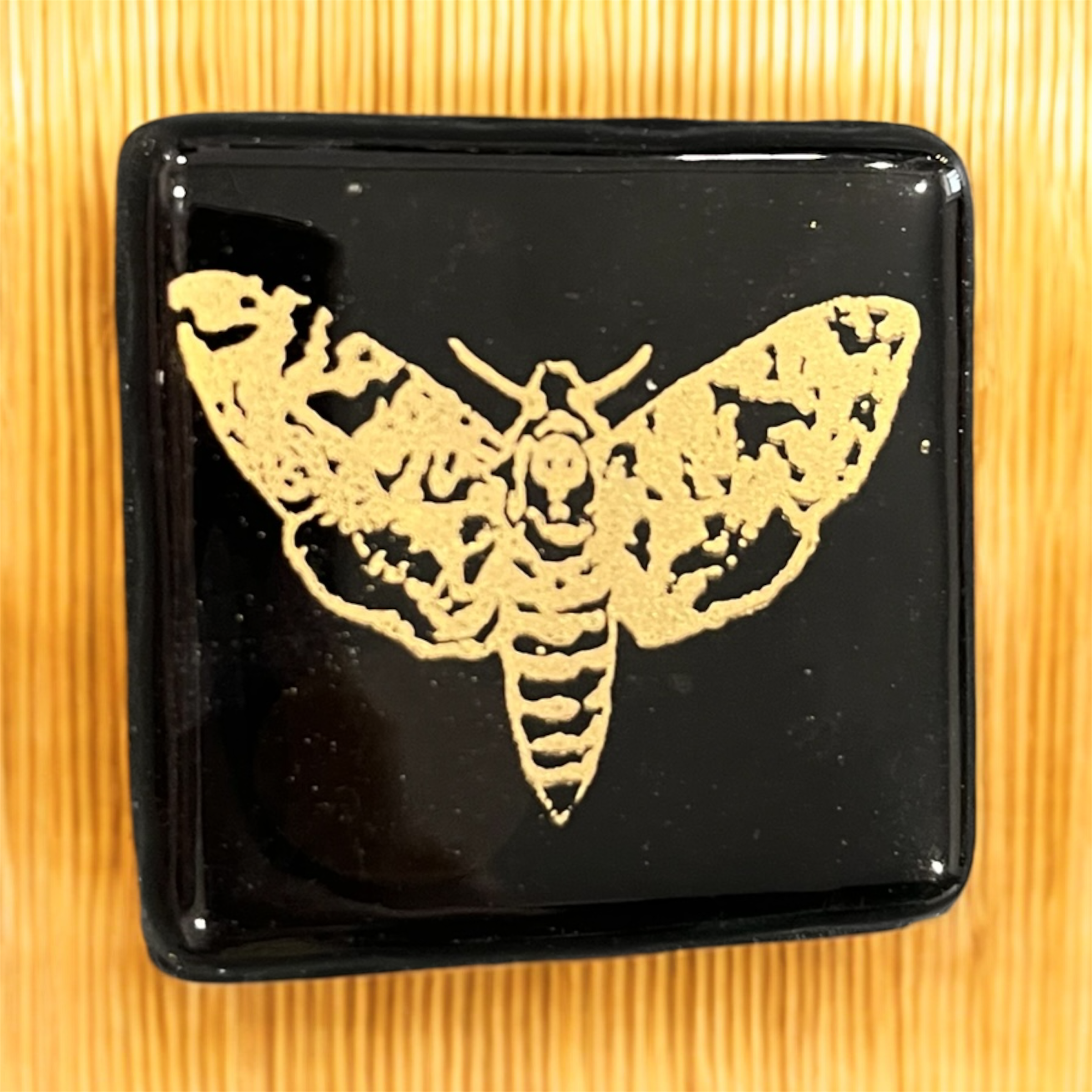 Glass Magnet - Death’s Head Moth