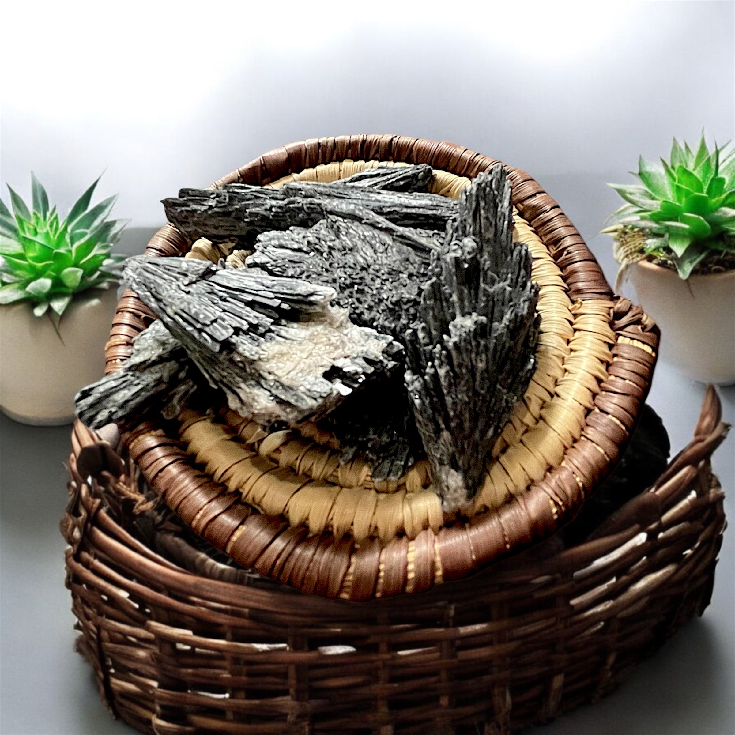Black Kyanite Fan (Small)