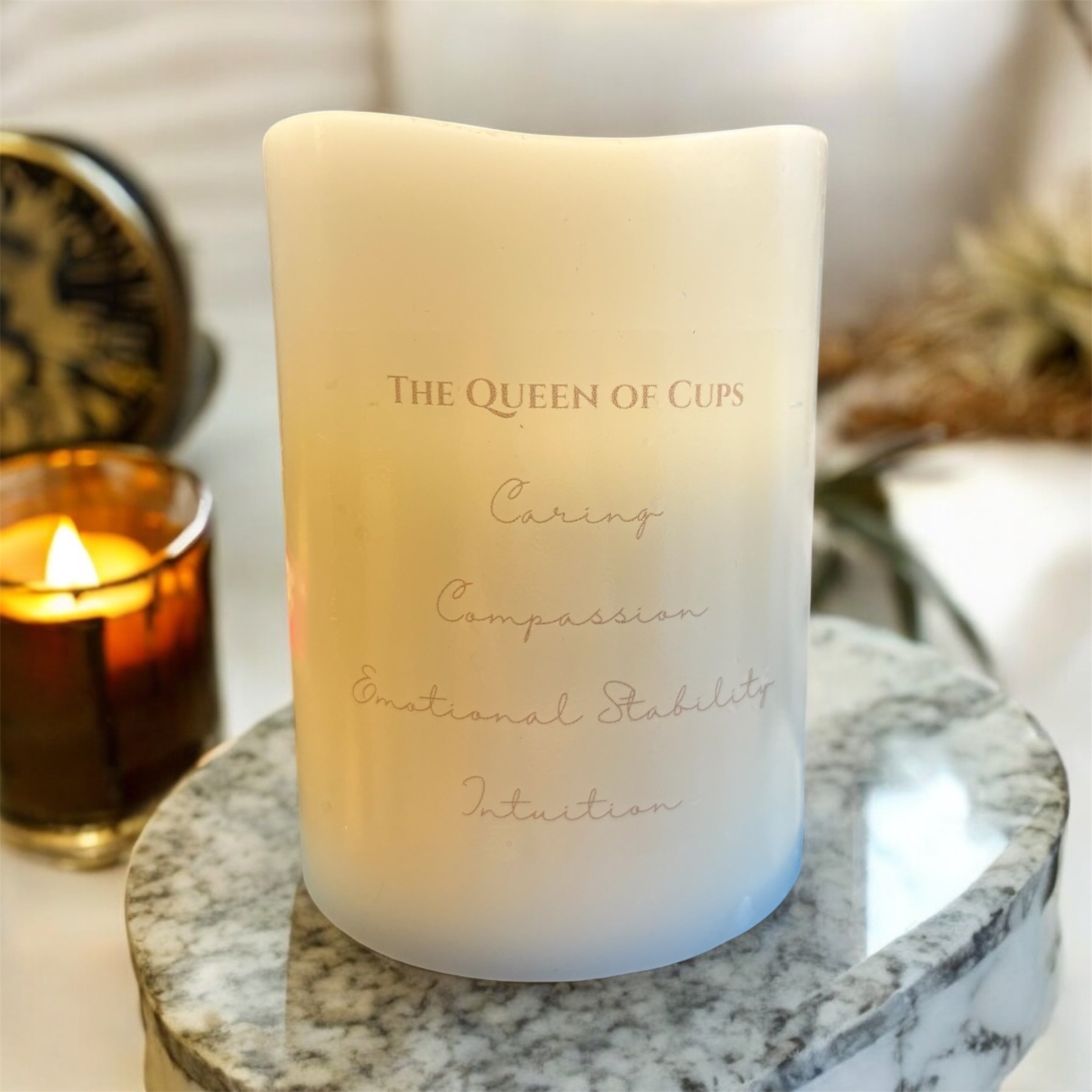 Goddess Flameless Pillar Candles