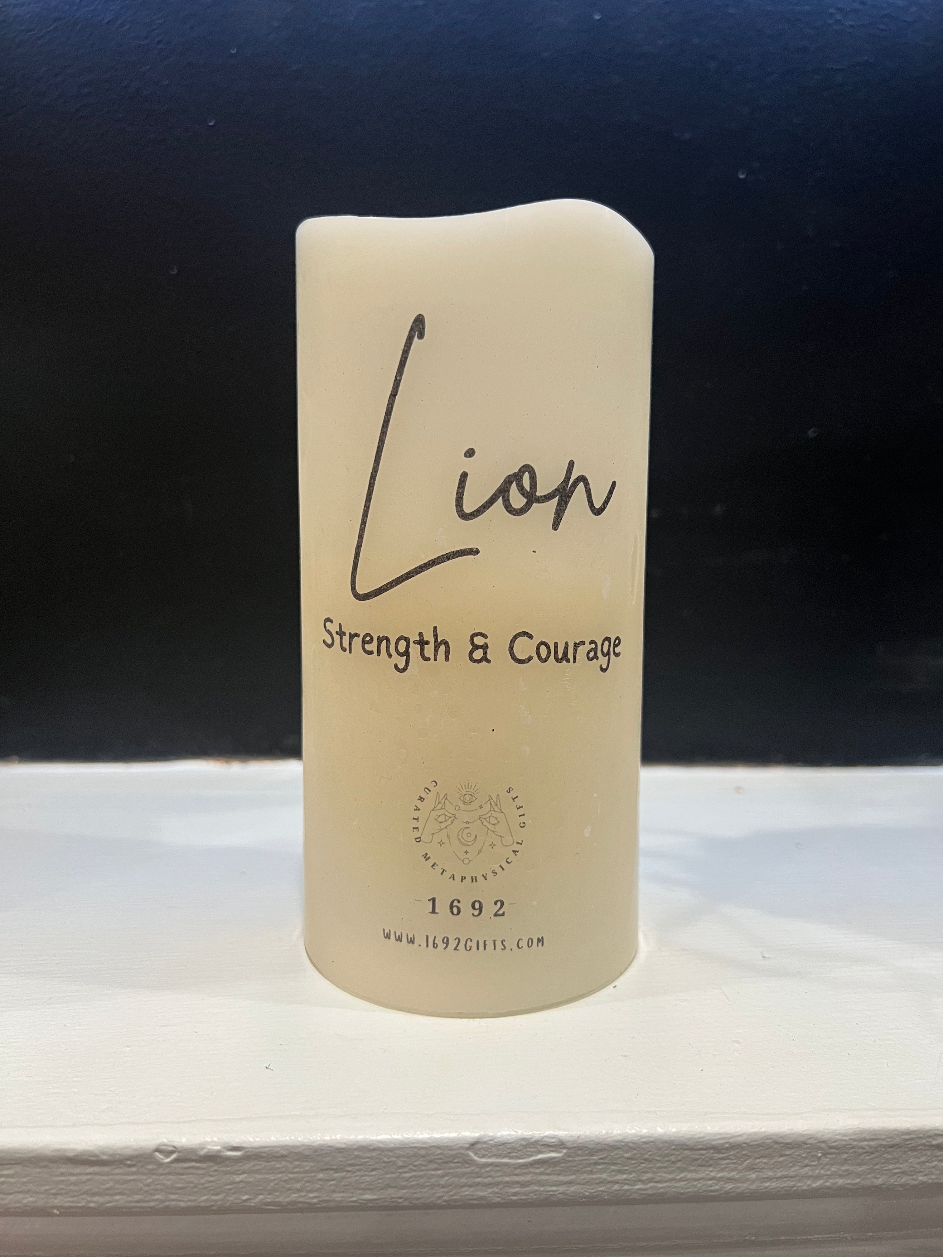 Lion Spirit Animal Electric Candle 6