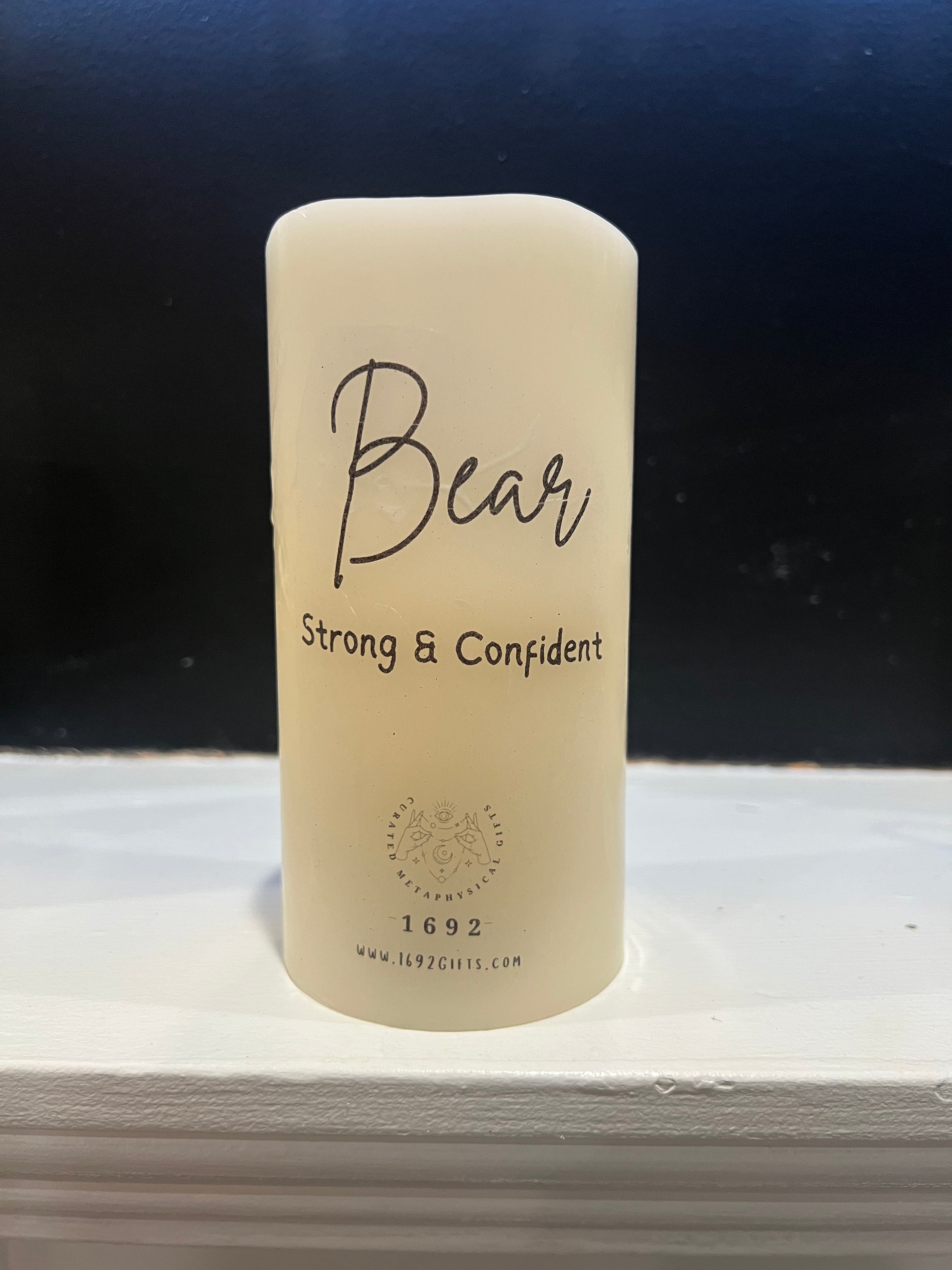 Bear Spirit Animal Electric Candle 6