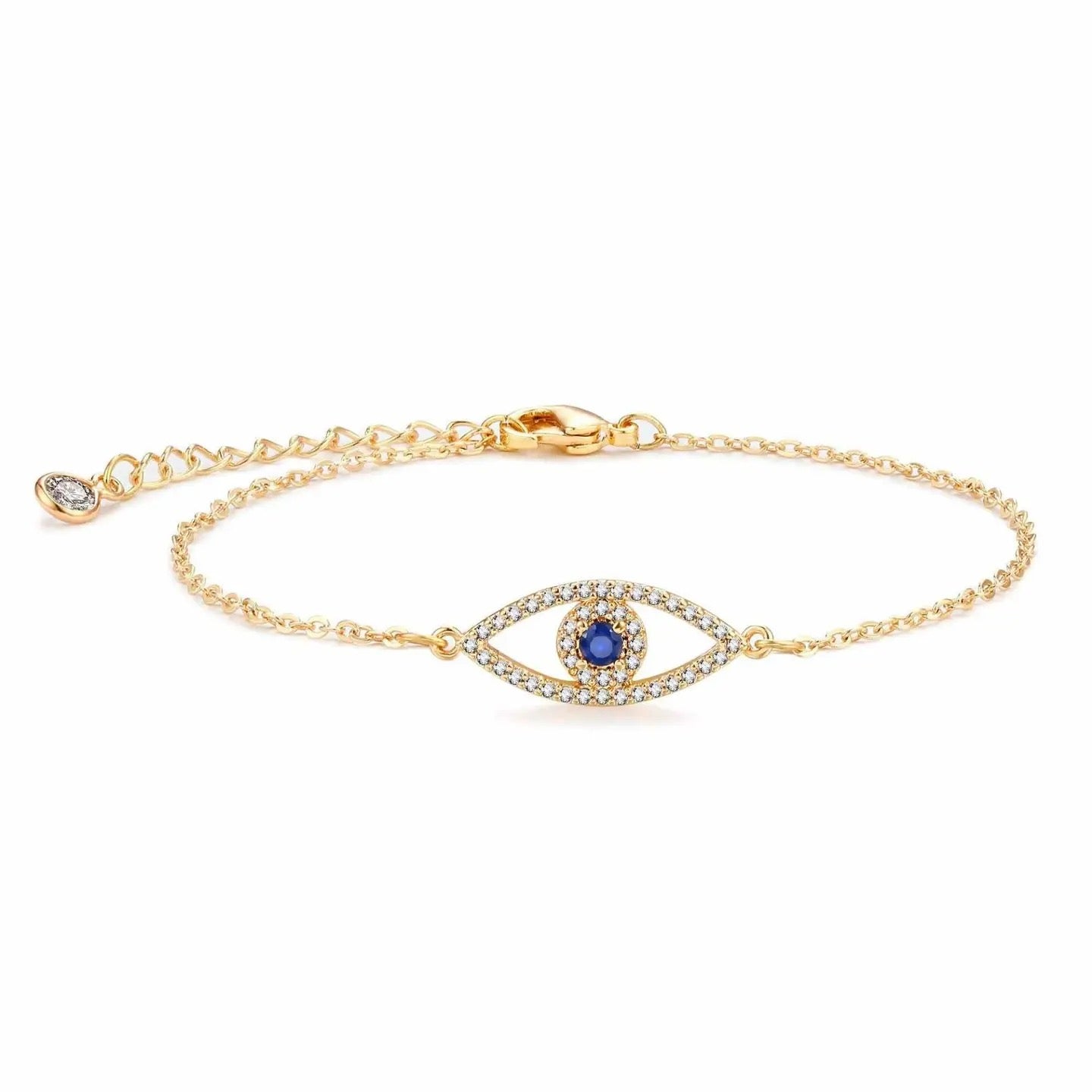 Elegant Evil Eye Gold Plated Bracelet