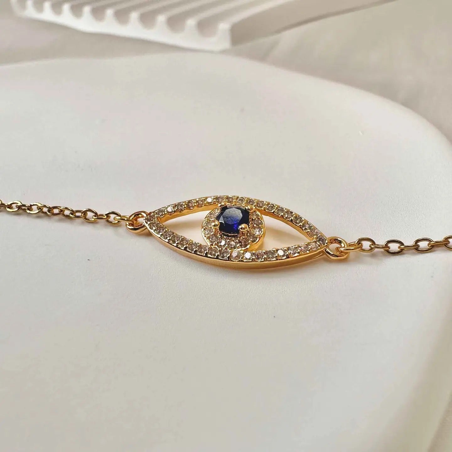 Elegant Evil Eye Gold Plated Bracelet