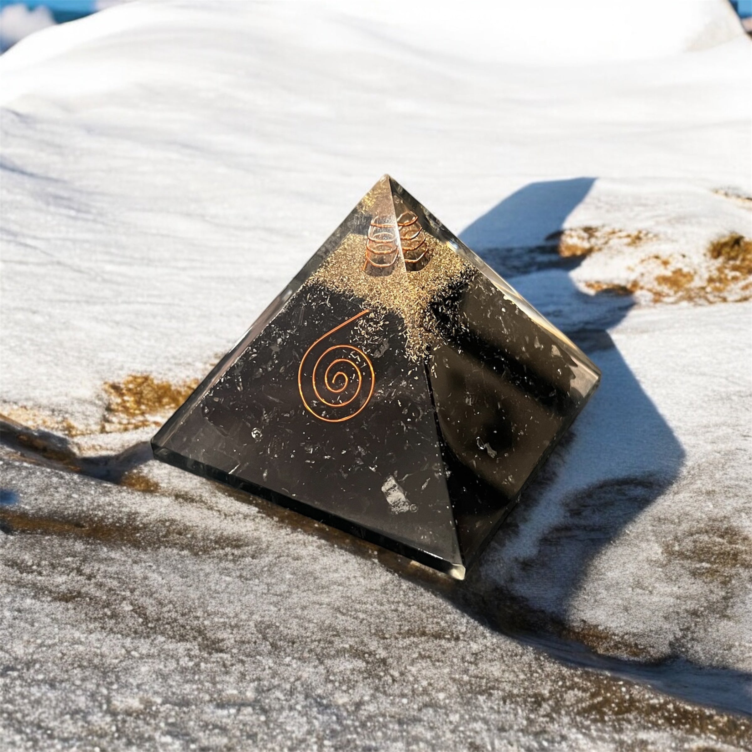 Black Tourmaline Orgonite Pyramid