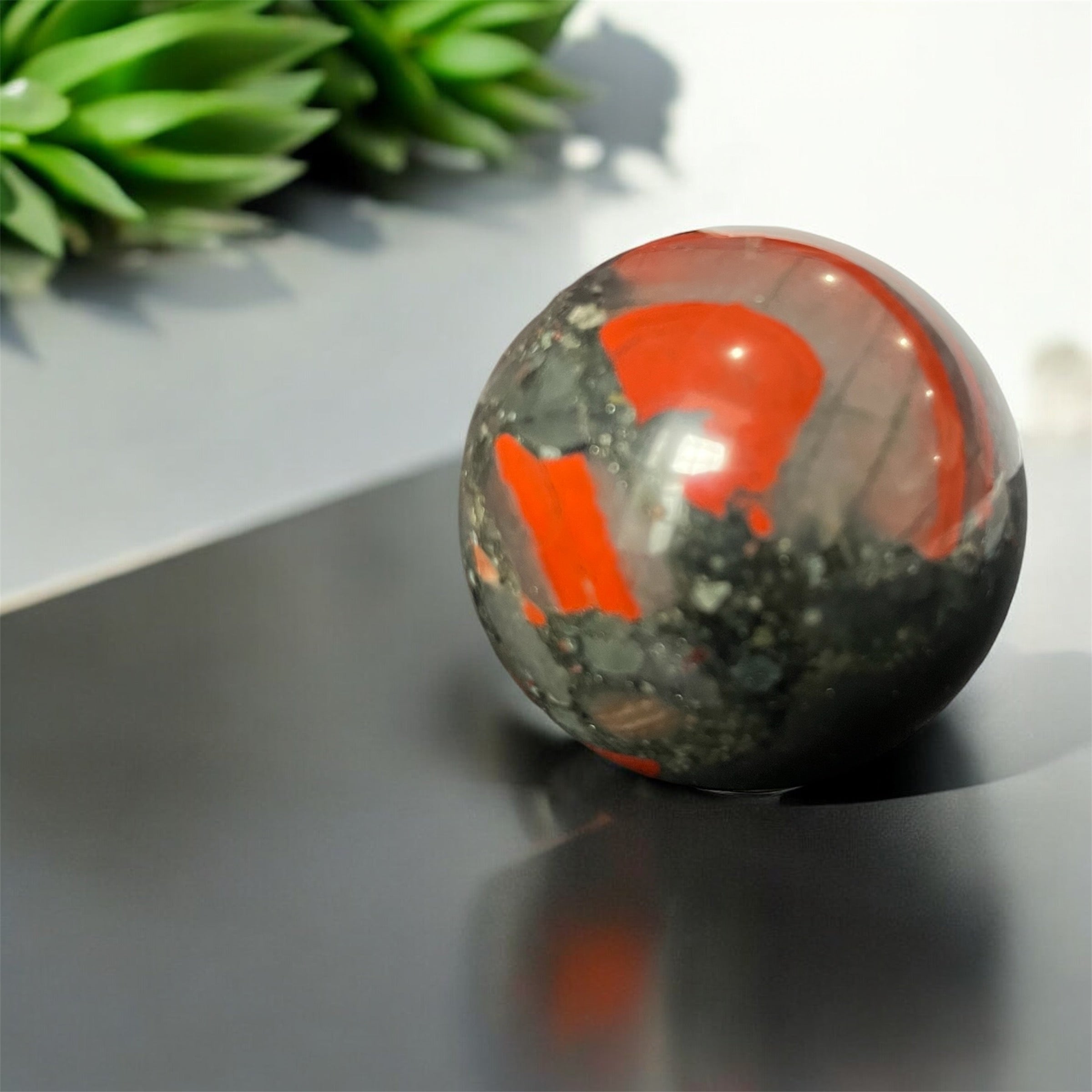 Bloodstone Sphere (large)