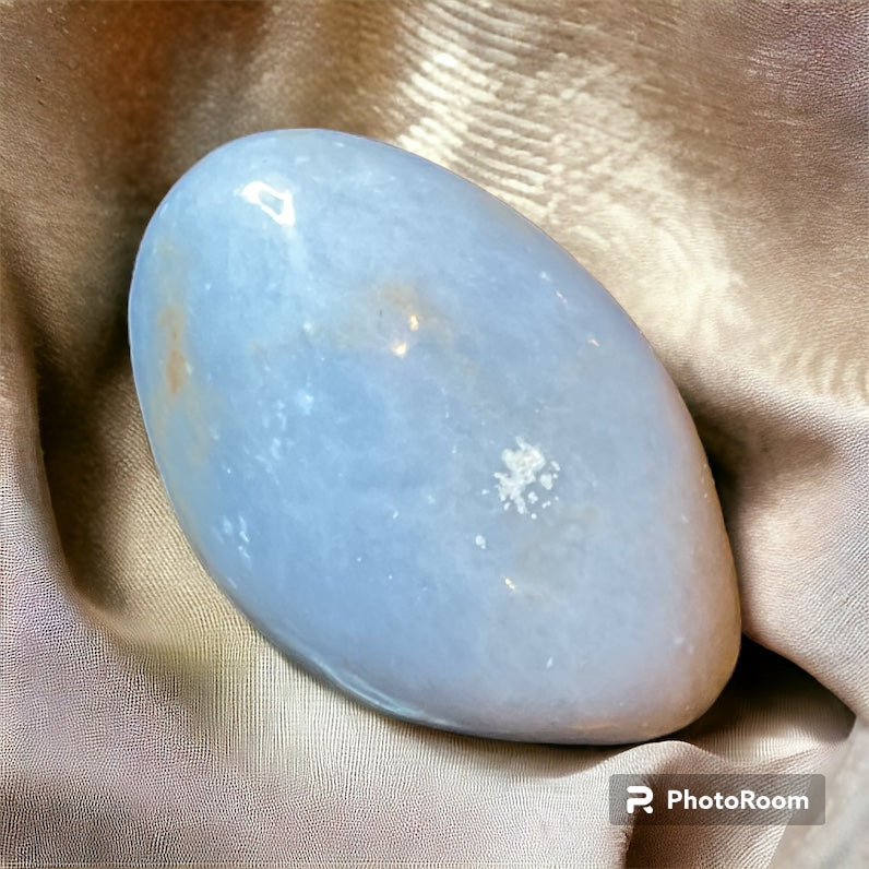 Angelite Palm Stone