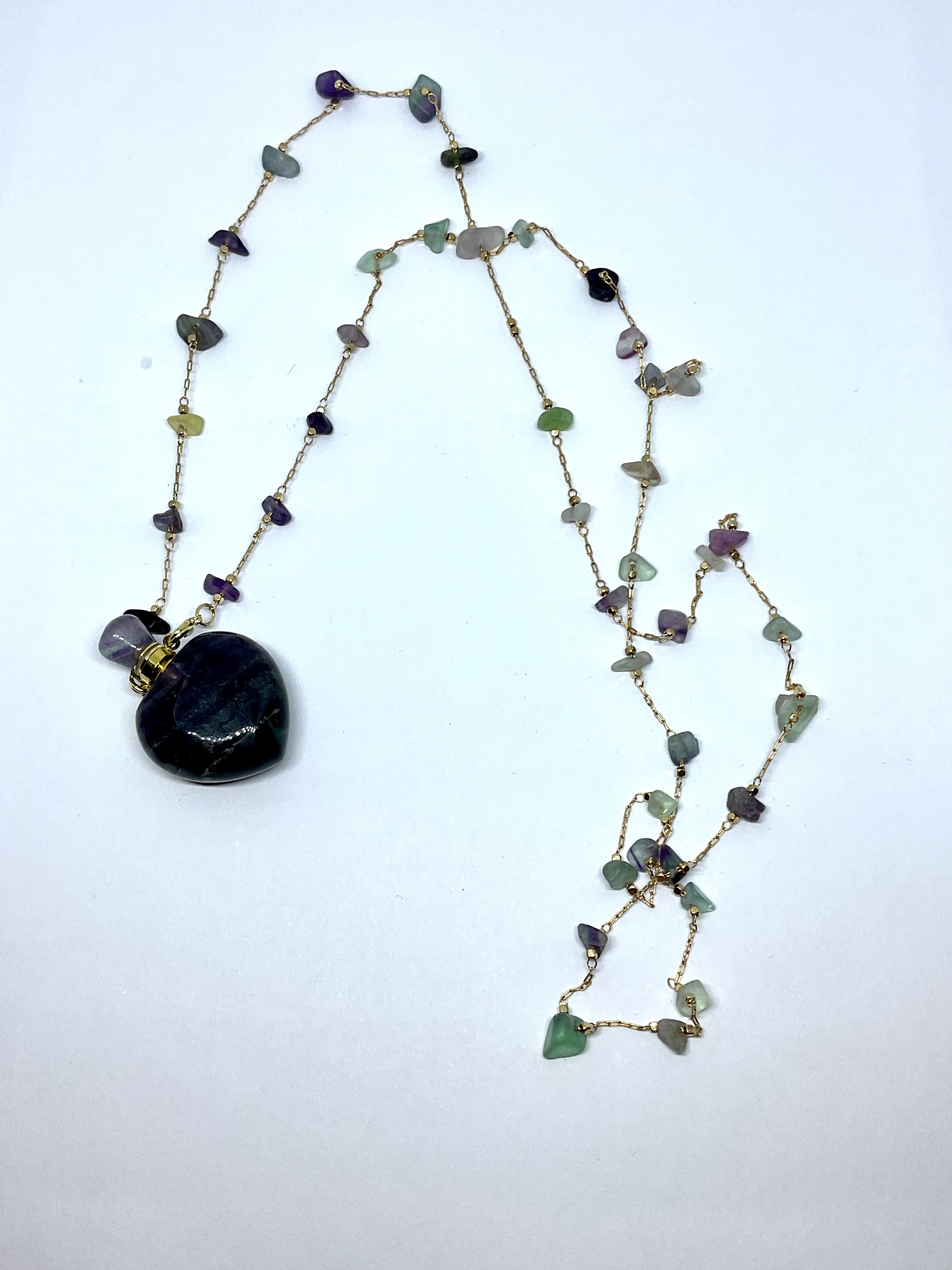 Amethyst Potion Bottle Necklace