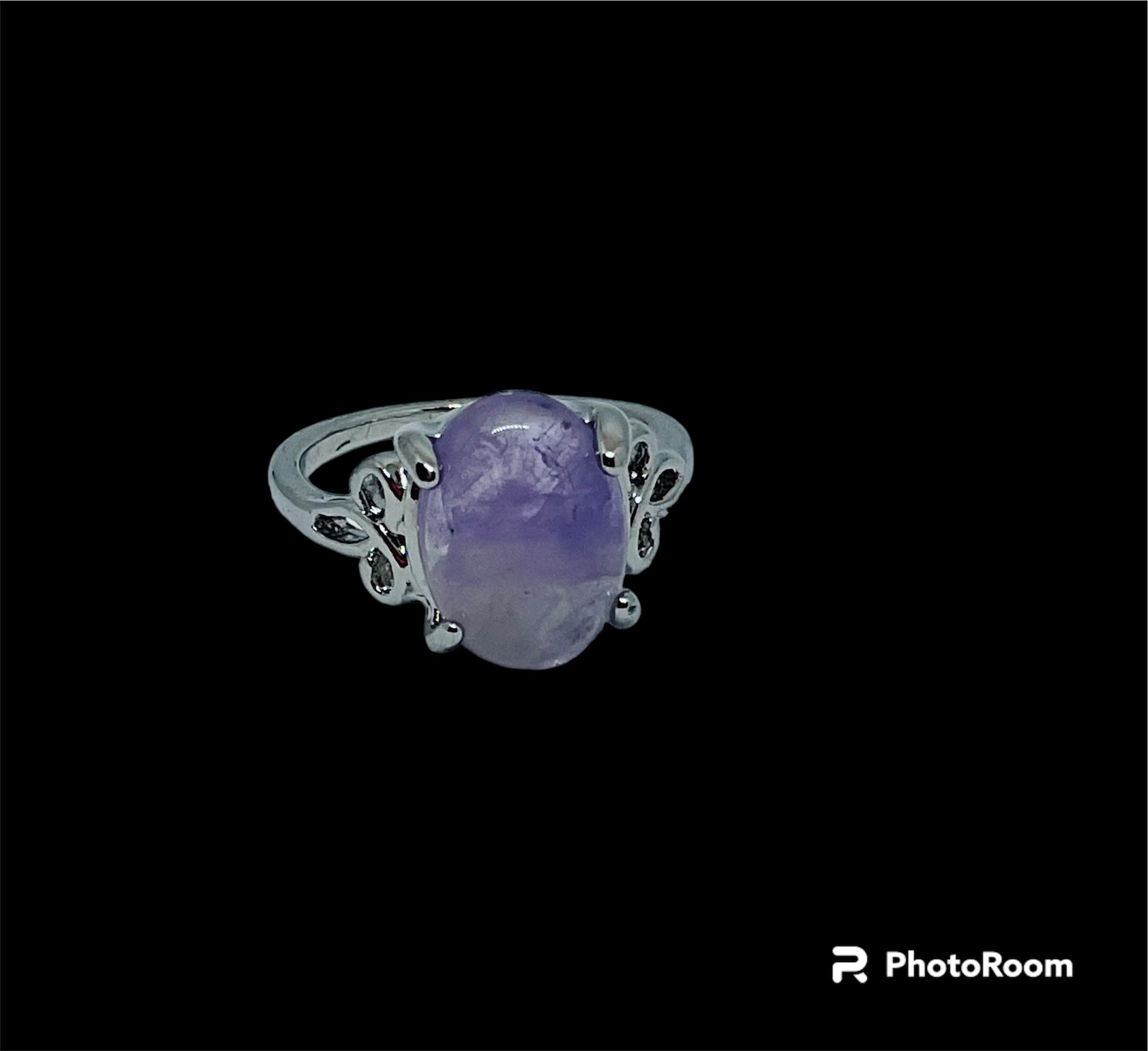 Silver Amethyst Stone Ring