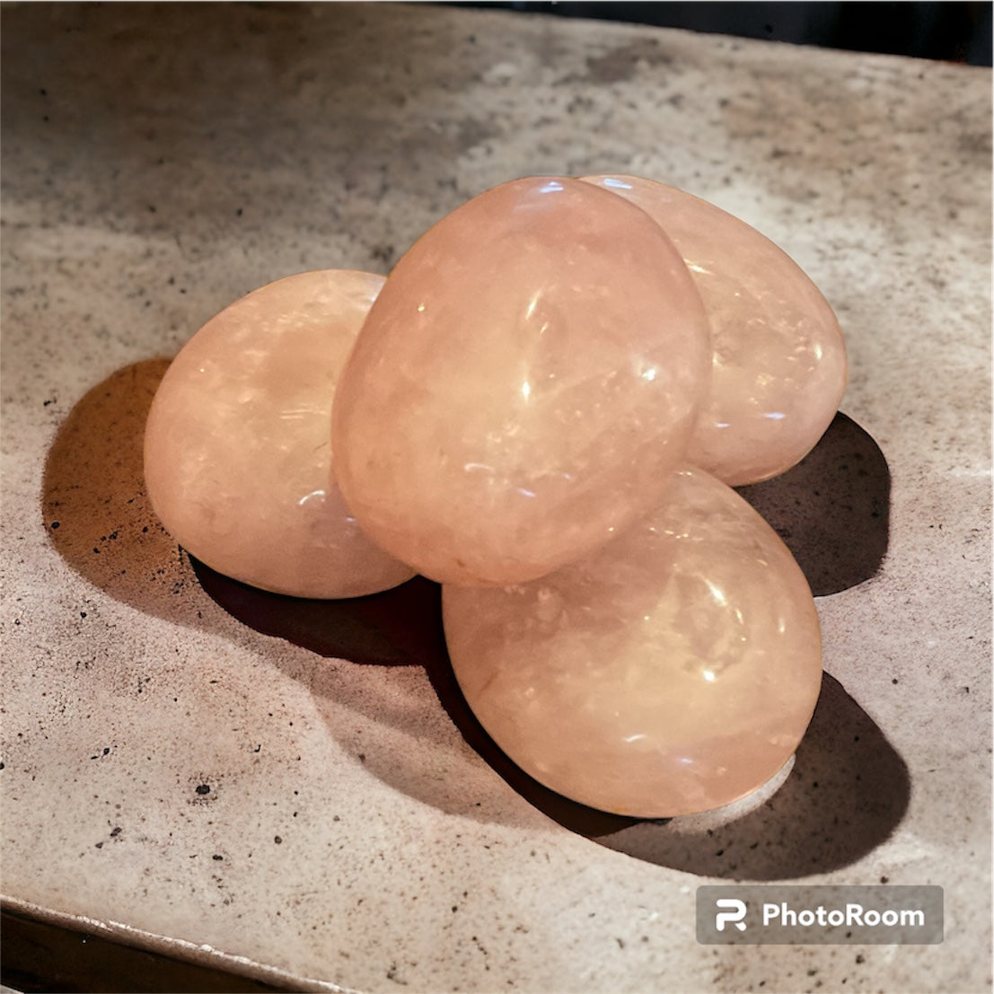 Rose Quartz Palm Stone