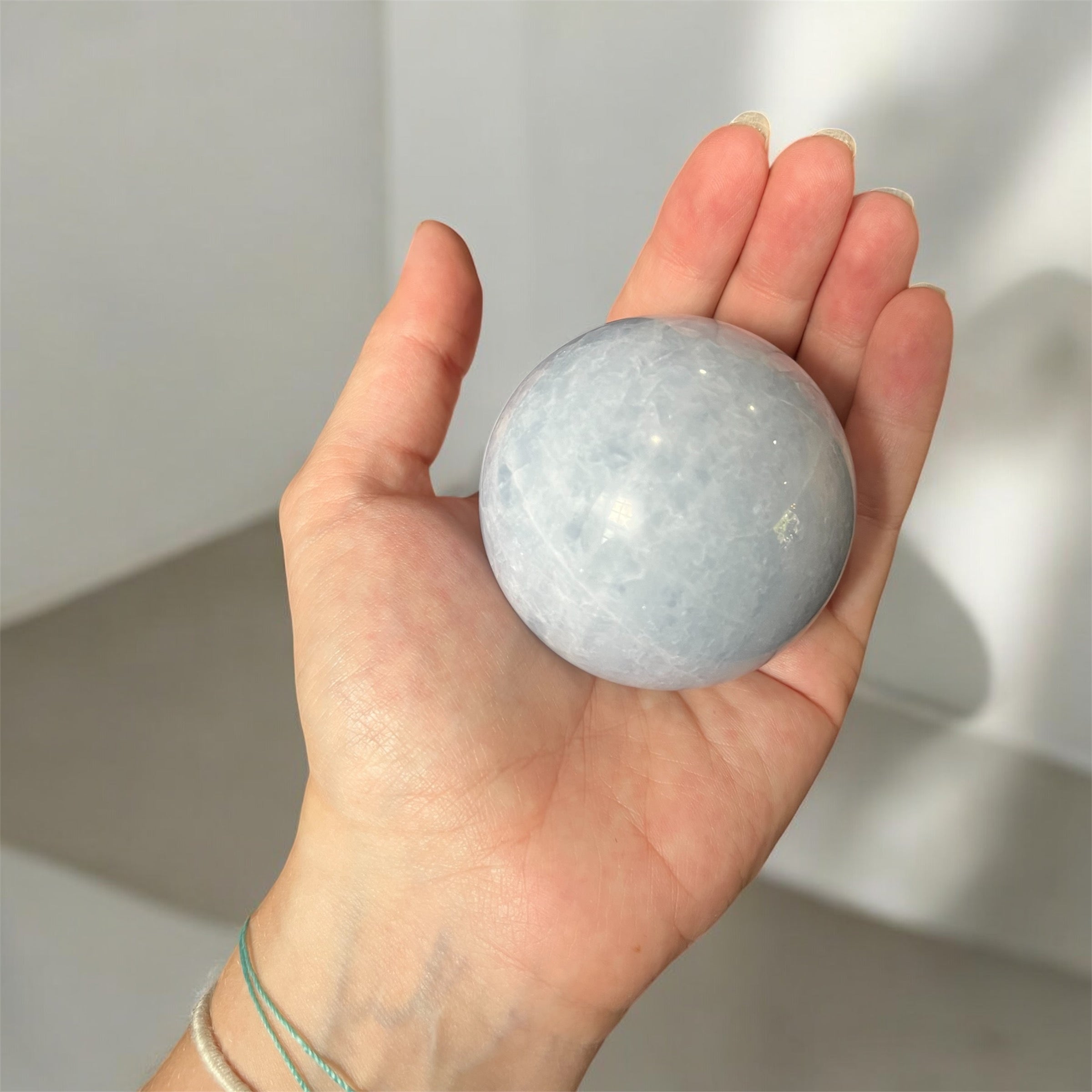 Blue Calcite Sphere (large)