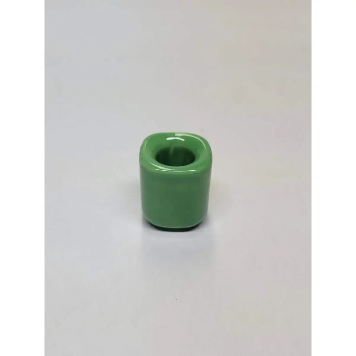 Green Candle Holder Ceramic Chime Candle Holder Handmade