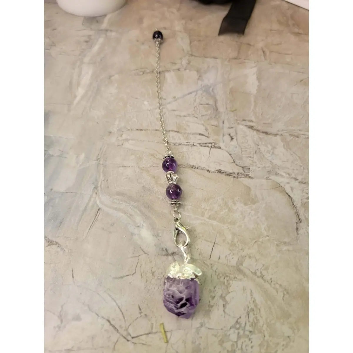 Amethyst Quartz Dowsing Pendulum