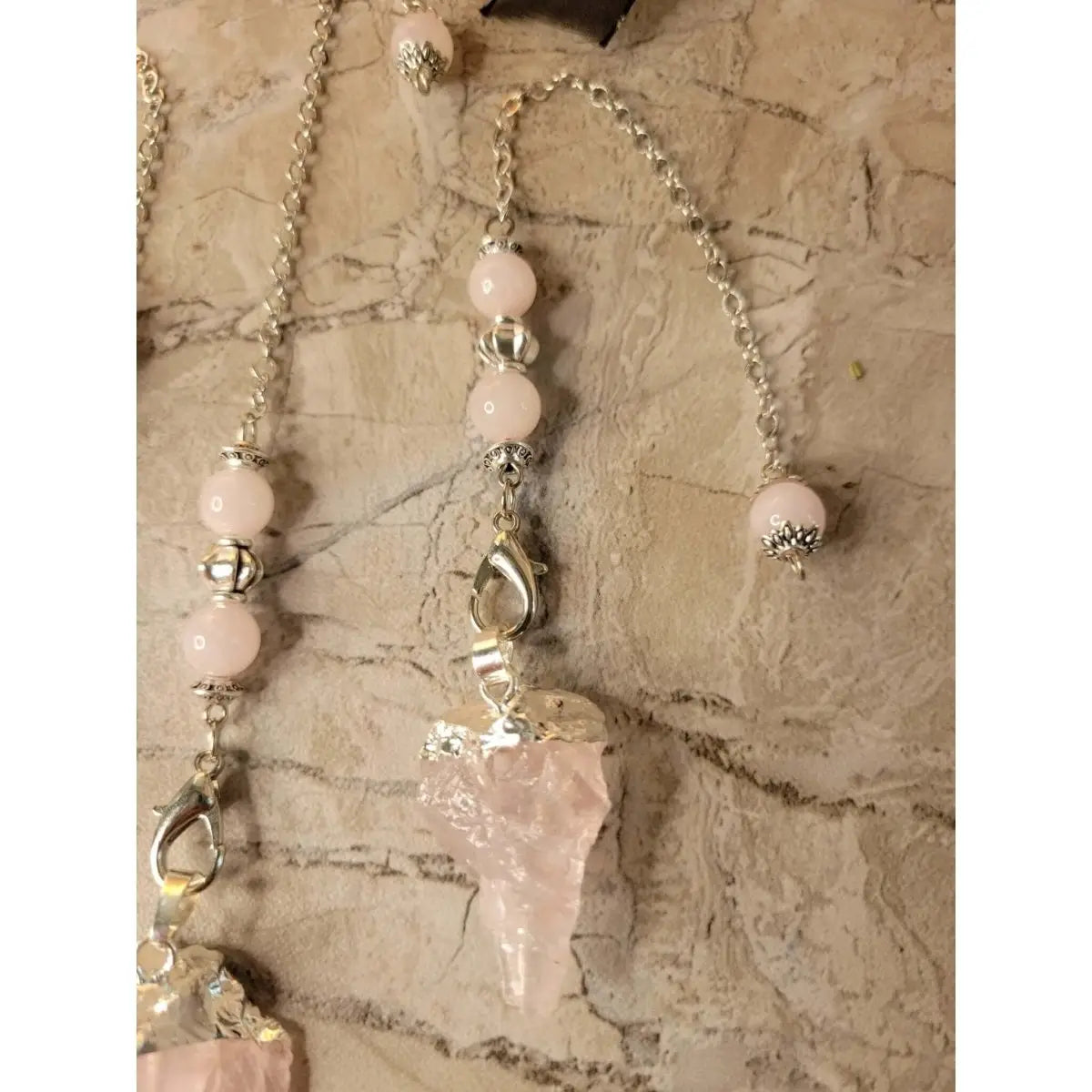 Rose Quartz Dowsing Pendulum