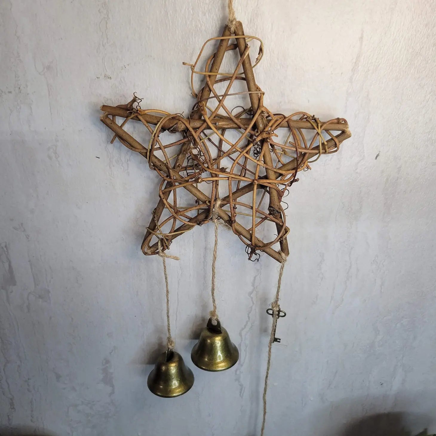 Star Witches Bells Wind Chimes, Protection Bells, Brass Bell