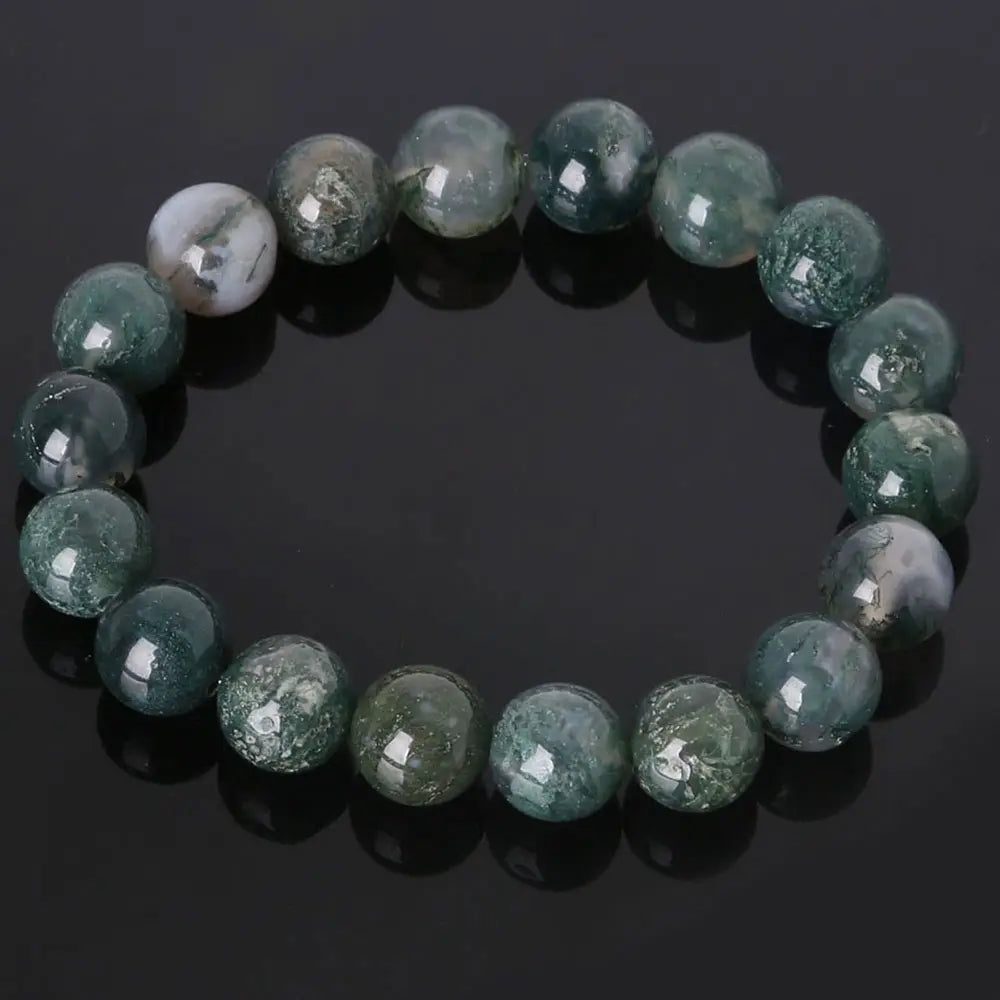 6mm Moss Agate Bracelet