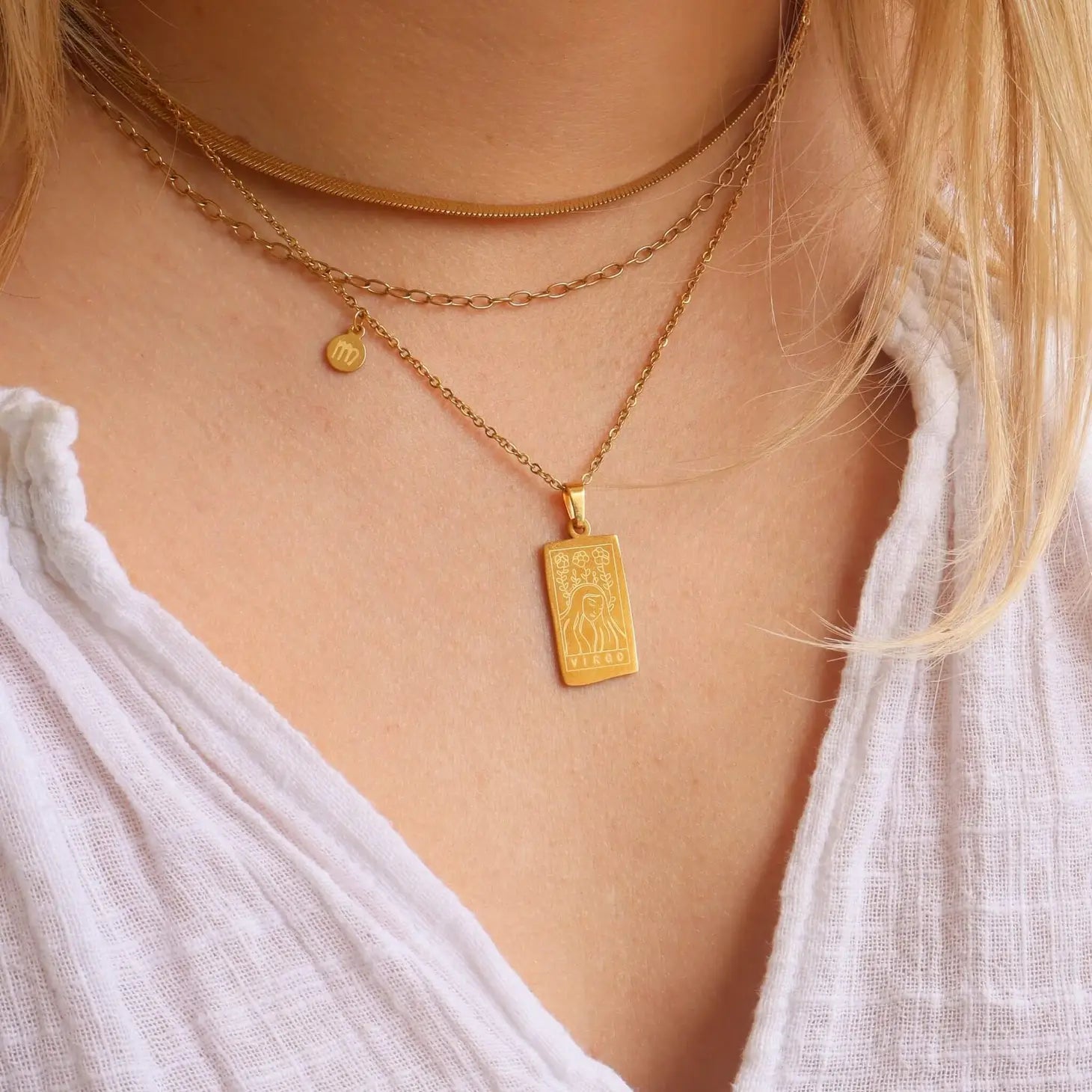 Minimalist Zodiac Necklace Virgo